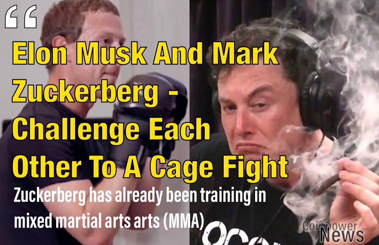 Elon Musk and Mark Zuckerberg - Challenge each other to a cage fight
